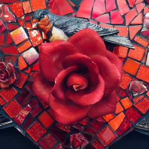 mosaics, an introduction red heart